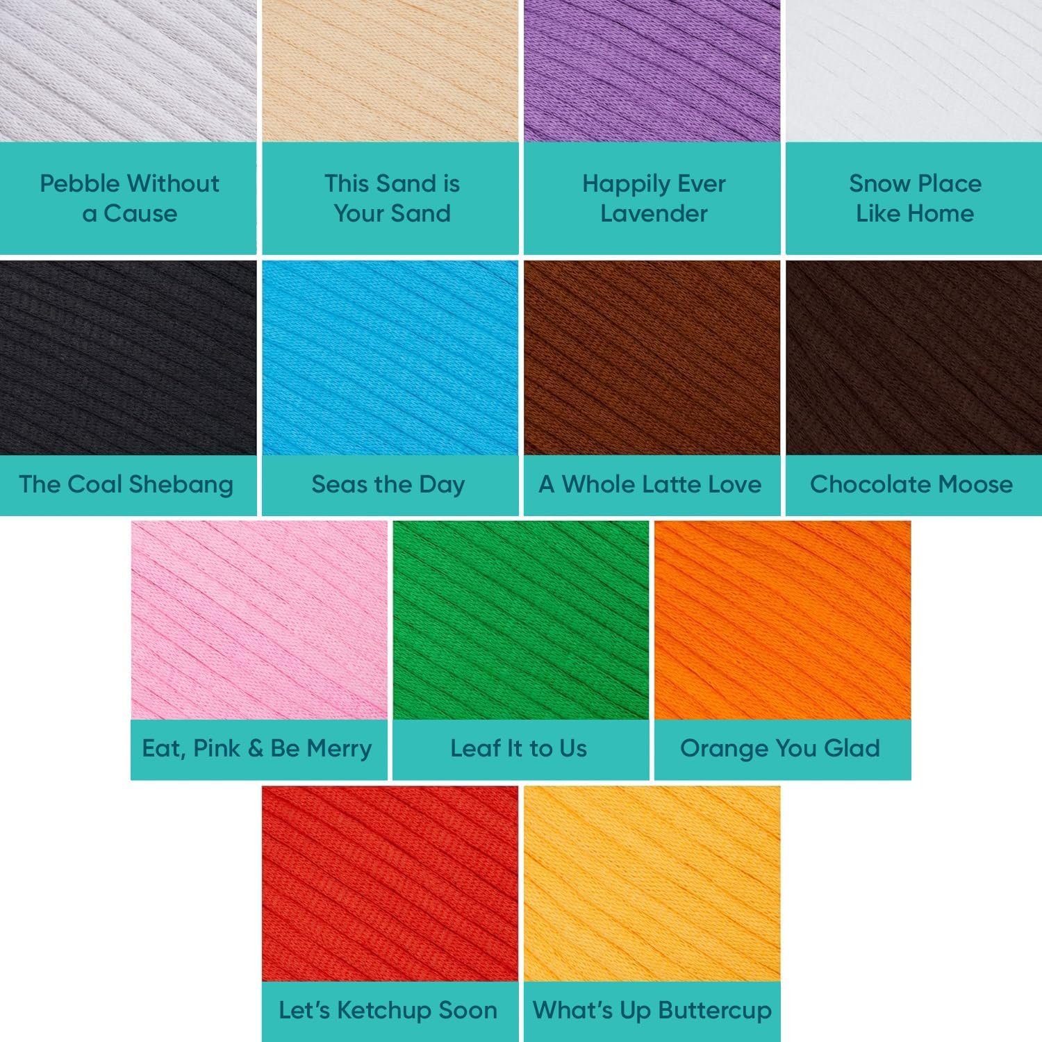 Woobles Easy Peasy Yarn for Beginners - Crochet & Knitting Yarn - Medium #4 Worsted - Cotton-Nylon Blend - Image 6