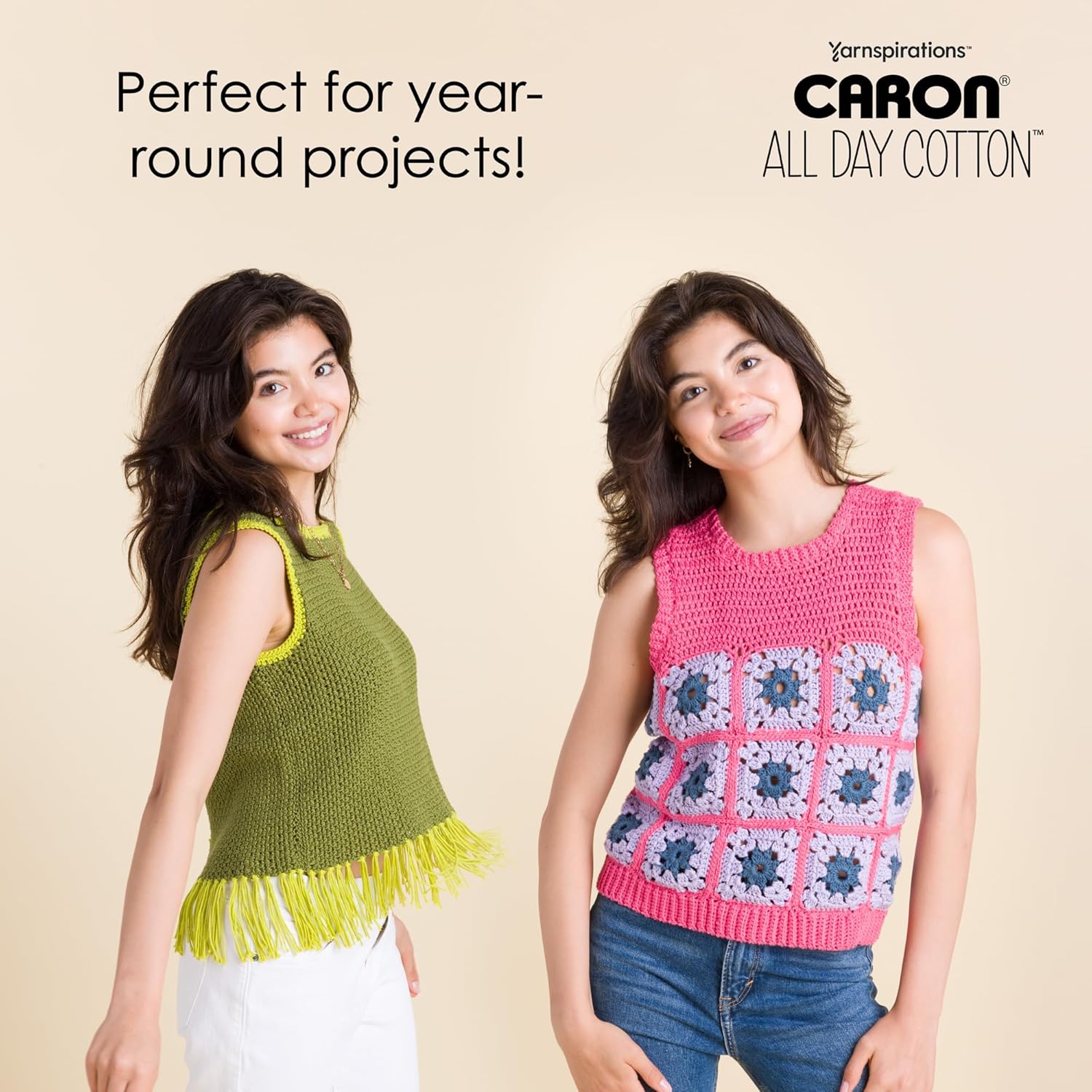 Caron All Day Cotton - 3 Pack of 173 Yards/3.52 oz Moss 100% Mercerized Cotton Yarn - Image 4